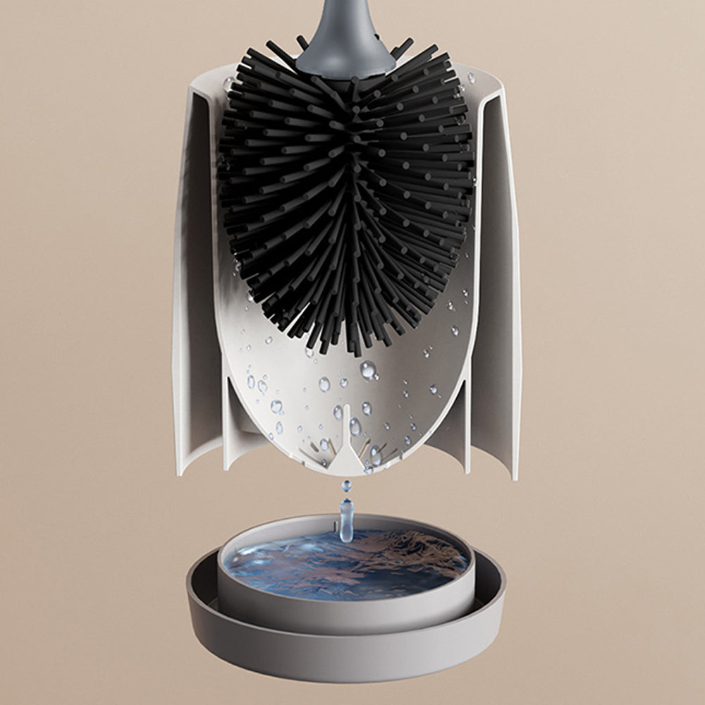 Toilet Brush with Quick Drying Holder