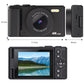 4K Digital Camera Flip Screen Autofocus for Vlogging and Photography Beginners