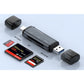 USB C SD Card Reader 5- in-1 Memory Card Reader for CF SD TF