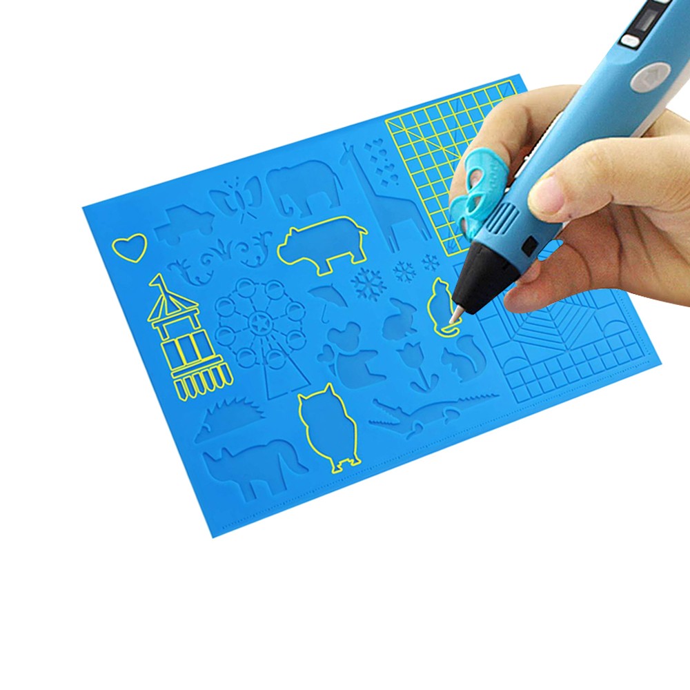 2Pcs Silicone 3D Pen Drawing Template Pad