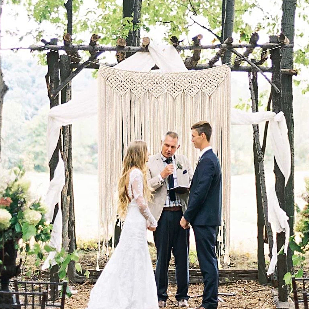 100x115cm Boho Macrame Tapestry Woven Wall Hanging