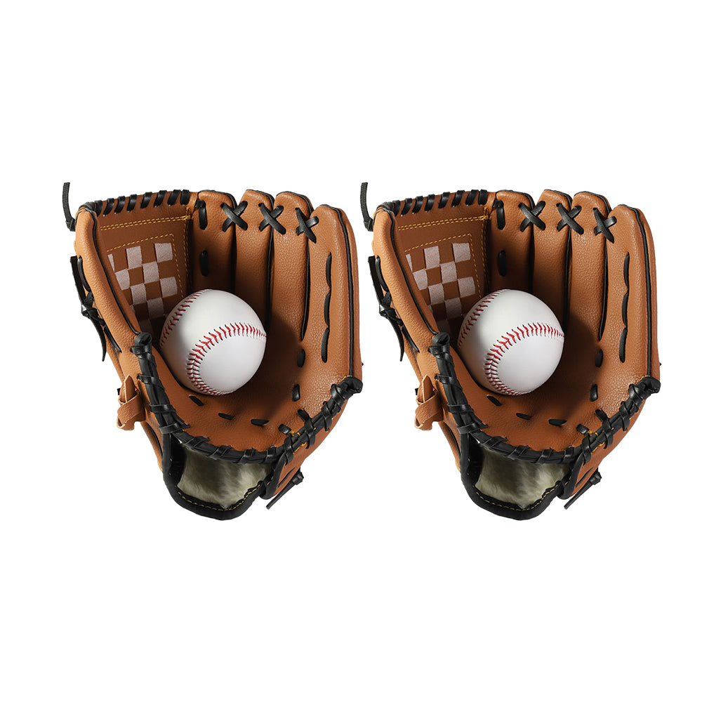 2Pcs Baseball Glove Softball Mitt for Teens Adults Softball Training