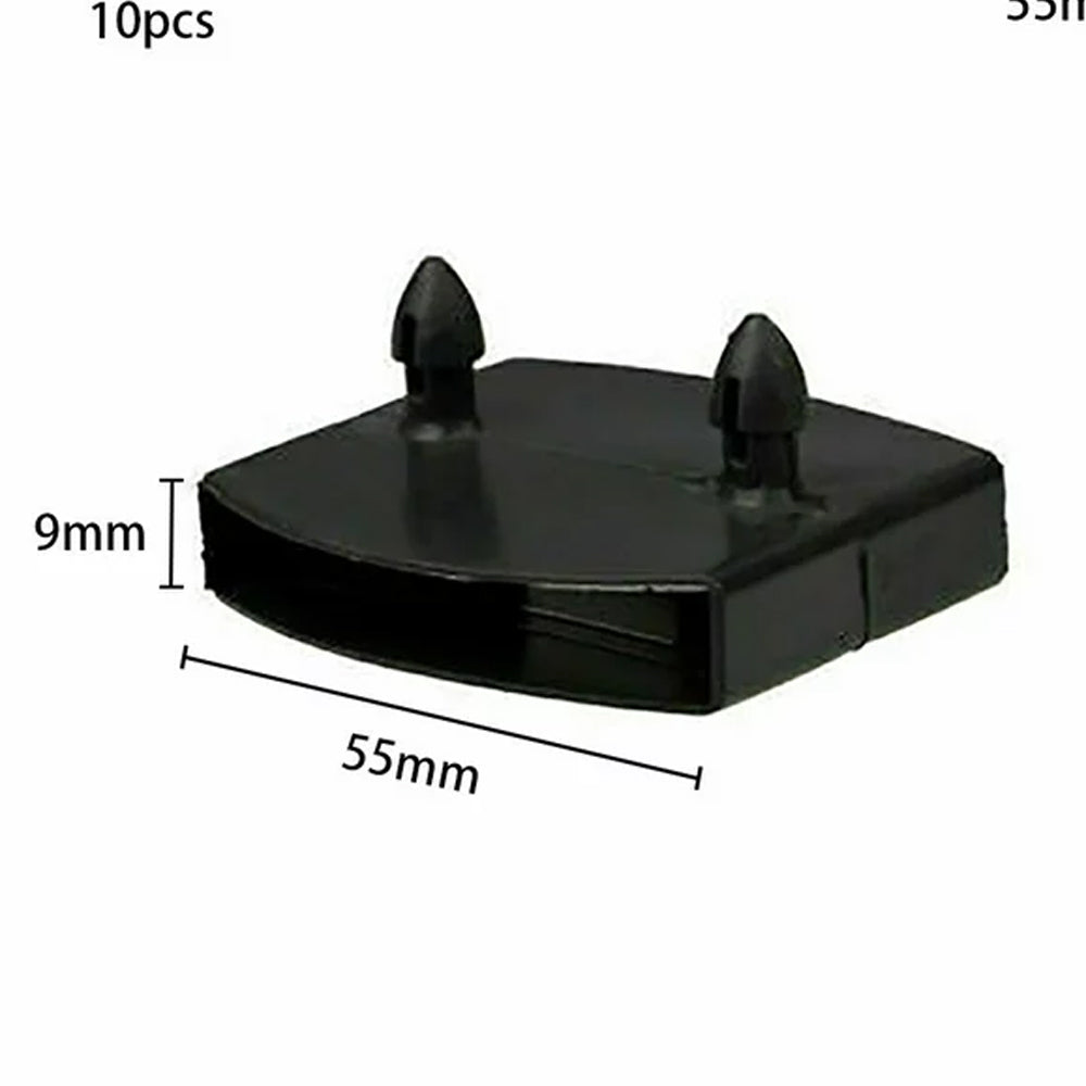 35Pcs Bed Slats Plastic Cap Holders Centre Ends Replacement Fixings with 2 Slots