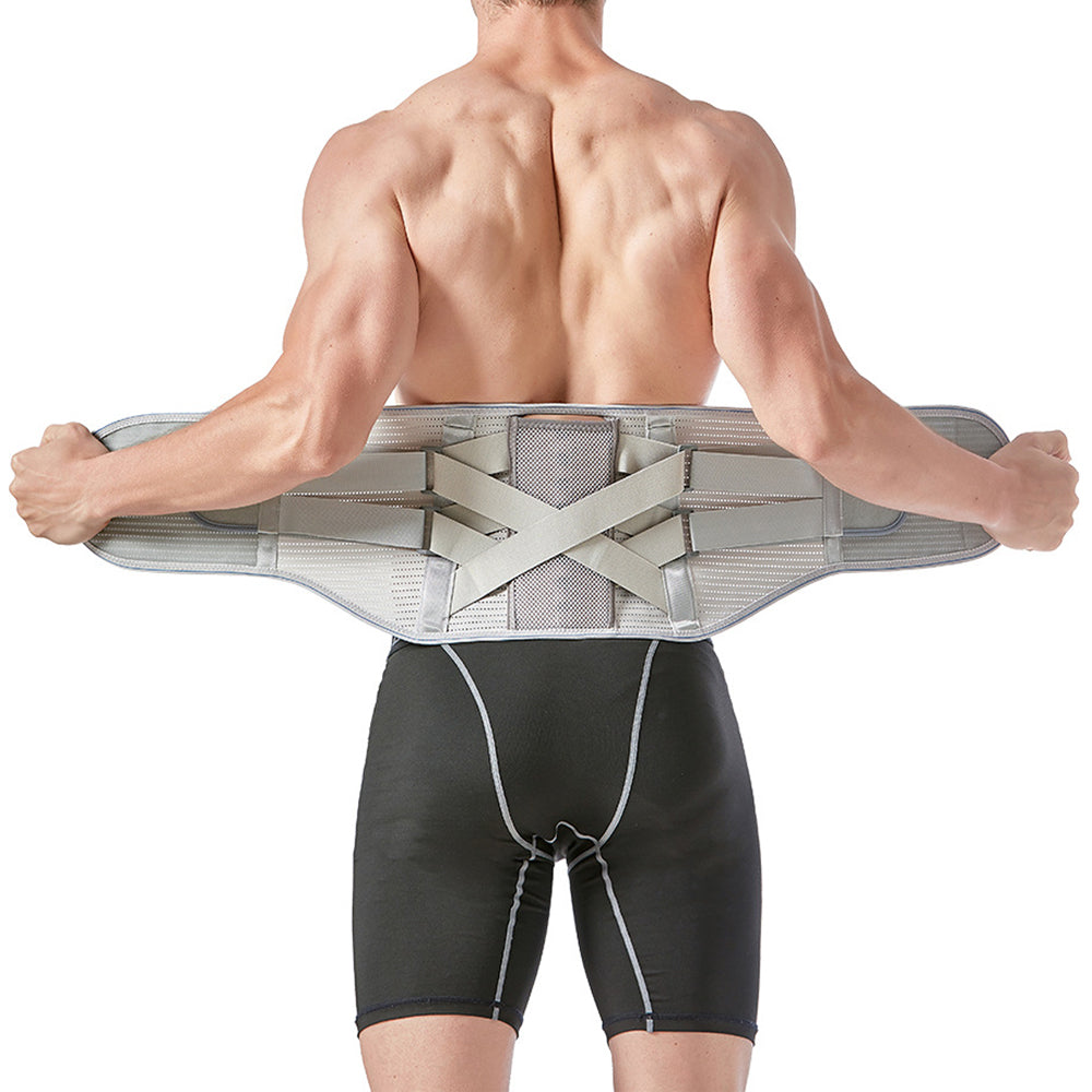 2Pcs Back Support Belt Back Brace for Lower Back Pain Relief