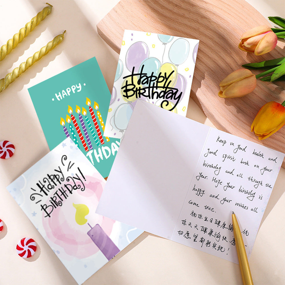 24Pcs Unique Birthday Cards Happy Birthday Card Bulk with Envelopes and Stickers