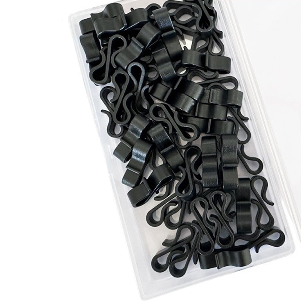 100 Pcs S-Shaped Gutter Clips for Outdoor String Lights