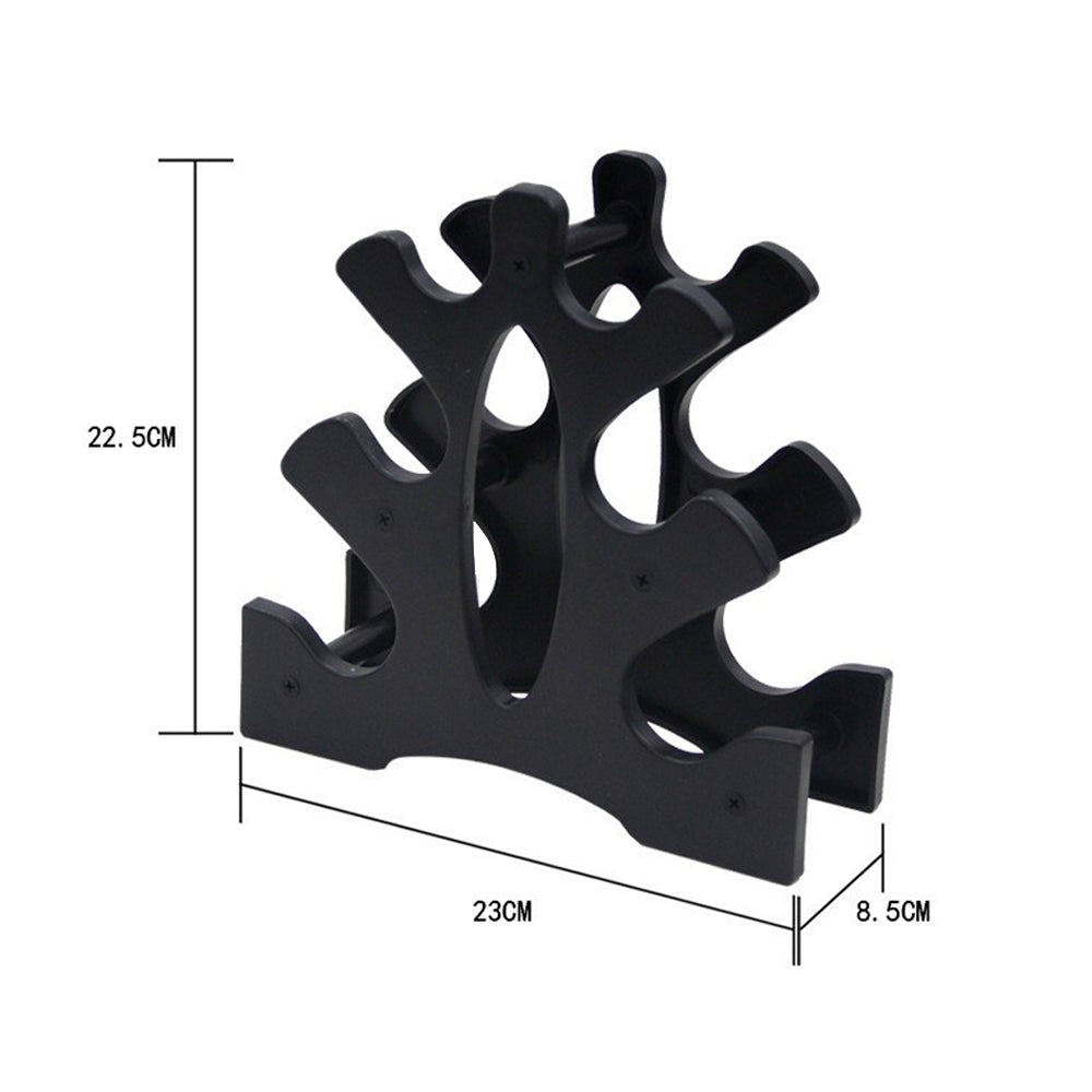 3-Tier Dumbbell Storage Rack Stand Home Gym Hand Wight Shelf Holder