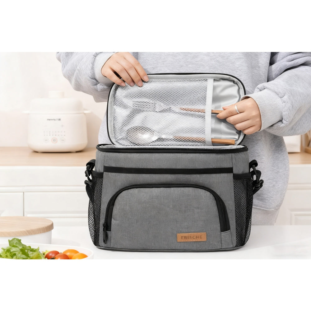 Insulated Lunch Bag for Women/Men Reusable Lunch Box for Office Picnic Hiking Beach
