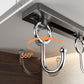 Stainless Steel Wall Mounted Kitchen Hooks Rack No Drill Utensil Organizer