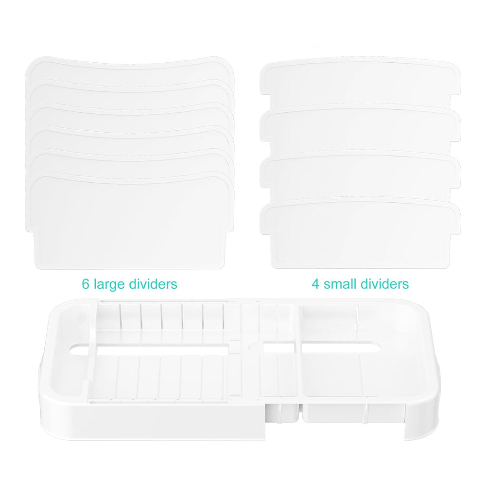Expandable Food Container Lid Organizer with Adjustable Dividers