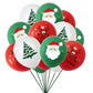 30Pcs Christmas Latex Balloons Santa Tree Party Decorations