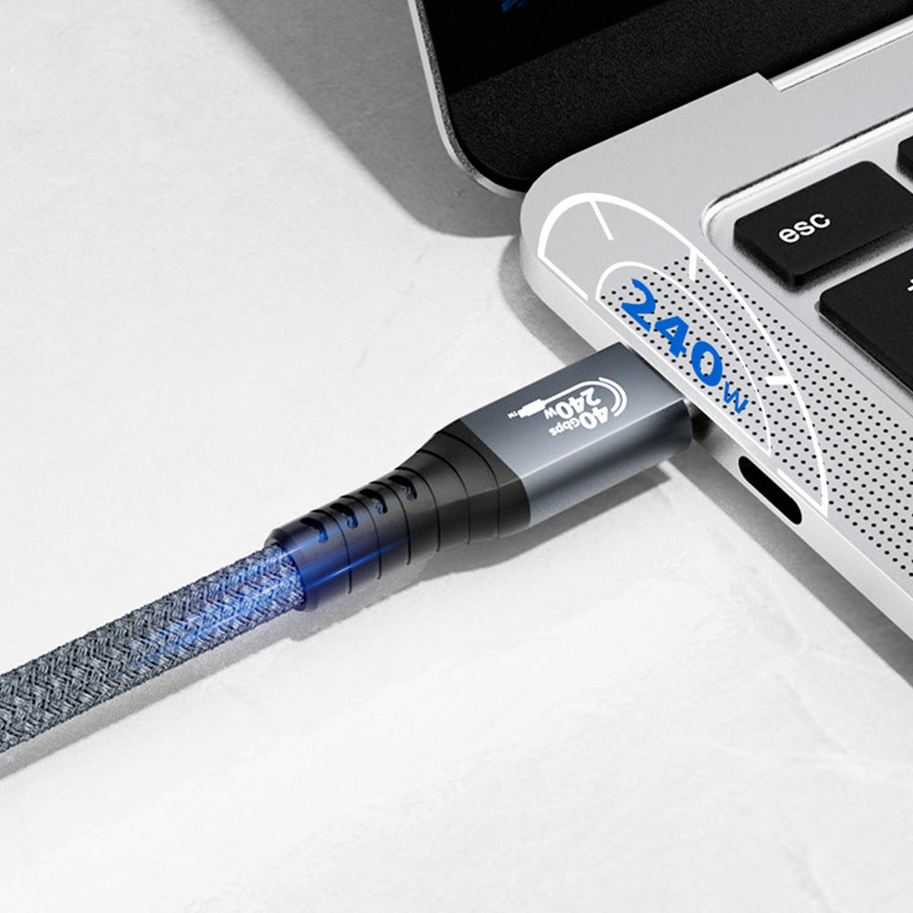 40Gbps Double Ended USB Type C Data Cable for Laptops and Smartphones