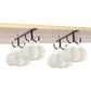3Pcs Mug Hooks Under Cabinet Coffee Mug Holder for Kitchen Utensils