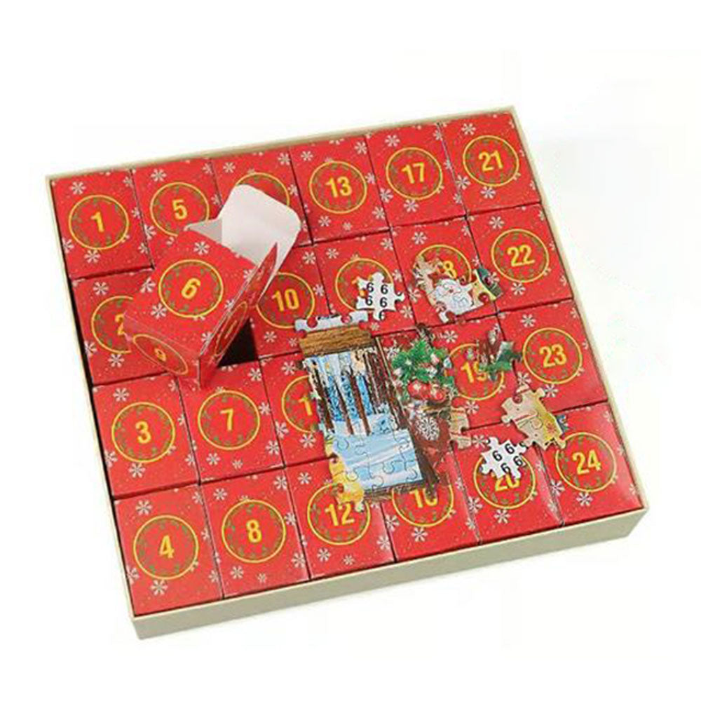 1008Pcs Advent 24 Days Countdown Calendar Jigsaw Puzzles