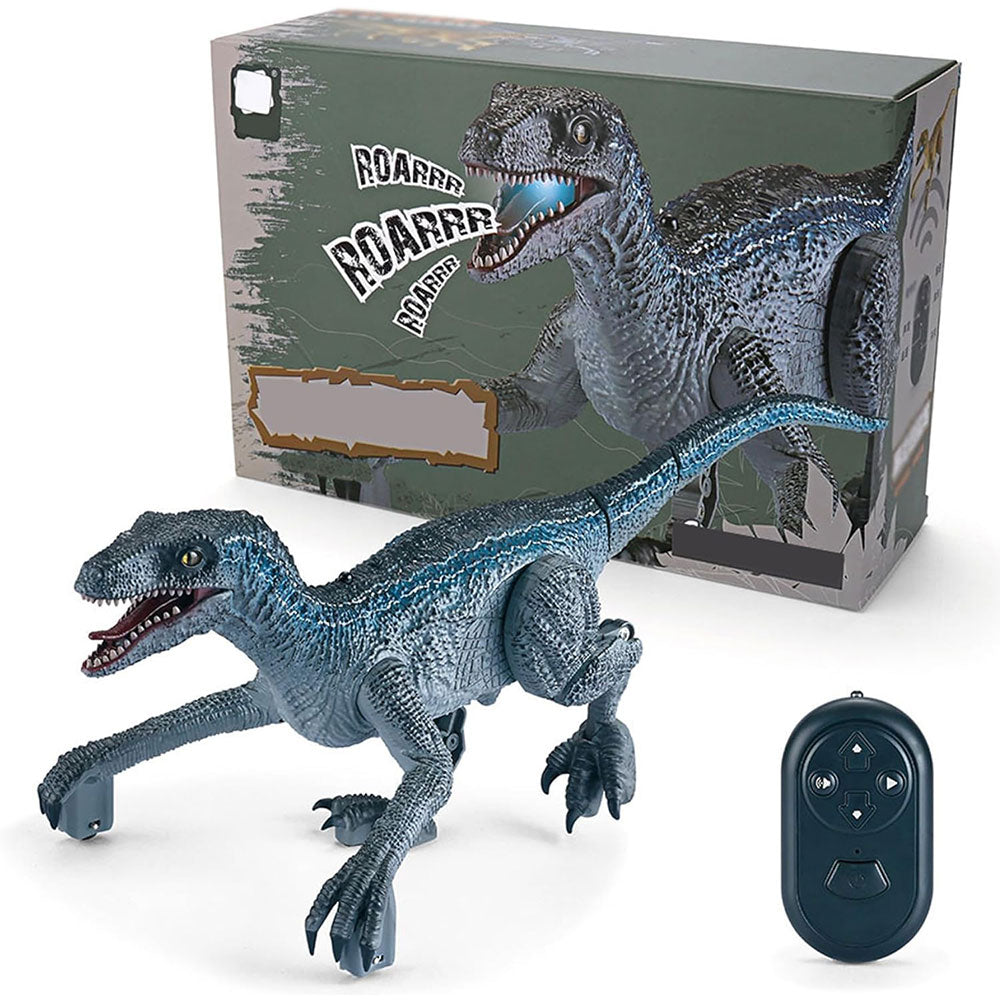 2.4G Dinosaur Toy Remote Control Walking Roaring Velociraptor