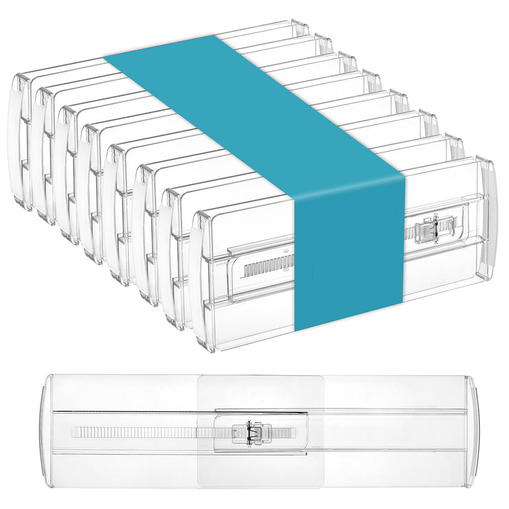 8Pcs Expandable Plastic Drawer Dividers Clear Organiser Set