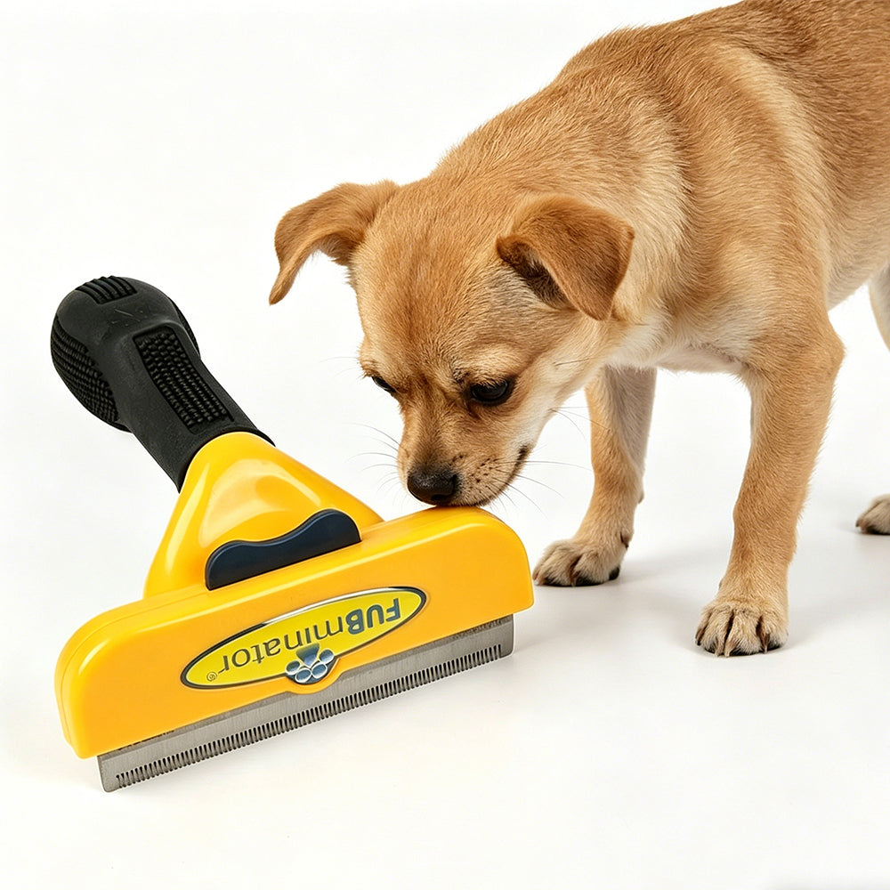 Pet Grooming Deshedding Tool Stainless Steel Dog Cat Shedding Comb Brush