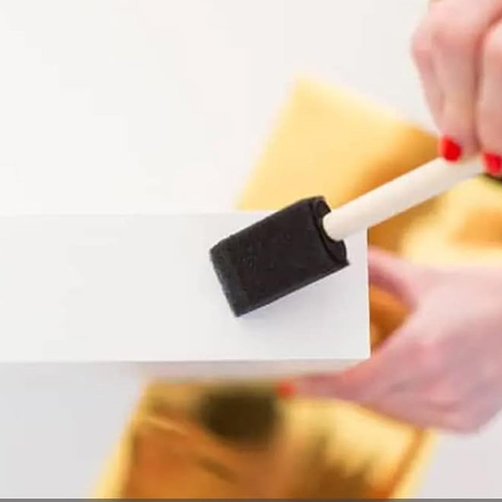 20Pcs 1 Inch Sponge Paint Brush Set Wood Handle Craft Touch Up Stain Brush