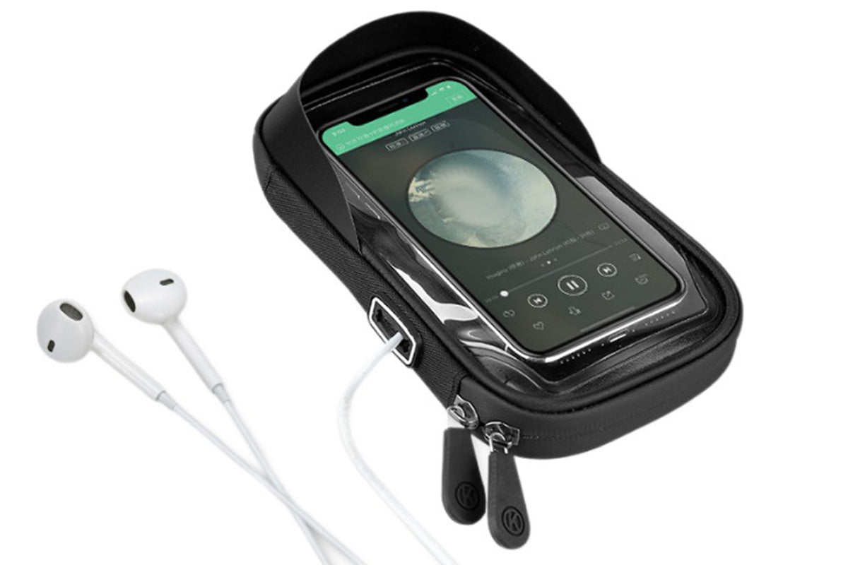 Waterproof Bike Phone Holder Fully Enclosed Handlebar Phone Mount