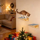 Wall Mounted Cat Climbing Shelf Cat Ladder Cat Wall Furniture Steps