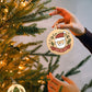 10Pcs Wooden Round Bauble Blank Christmas Tree Hanging Ornament DIY Craft