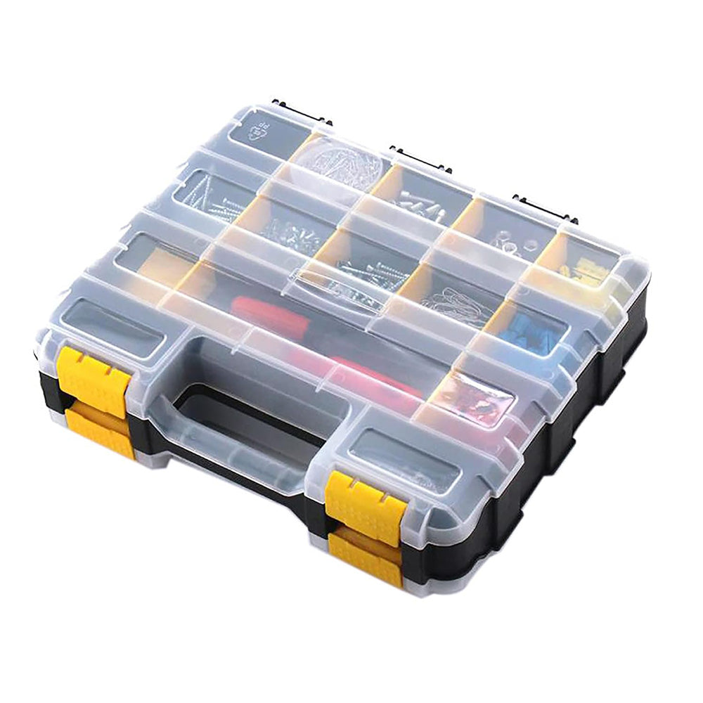 34 Grid Double Sided Tool Organizer Box for Screws Nuts and Small Parts