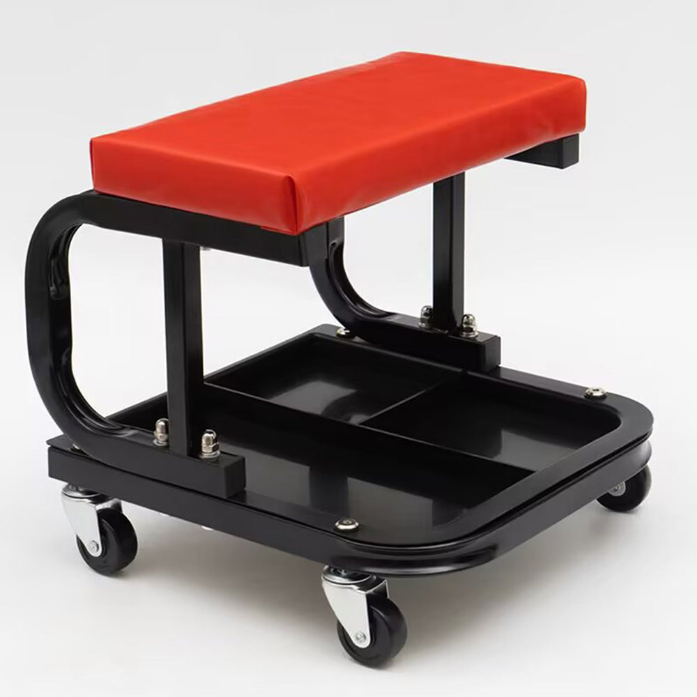 Mechanics Roller Seat with Divided Tool Tray for Home and Auto Repair Shop