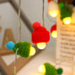 Xmas Decoration LED Round Ball Christmas Hat Light String Christmas Pendants