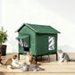 Cat House Indoor Outdoor Insulated Shelter for Small to Medium Cats-Green