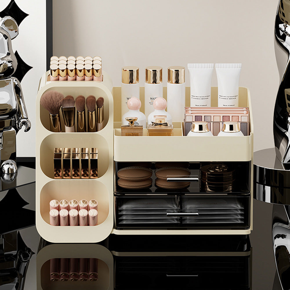 Cosmetic Organizer with Drawers Large Makeup Storage for Dresser Table Top
