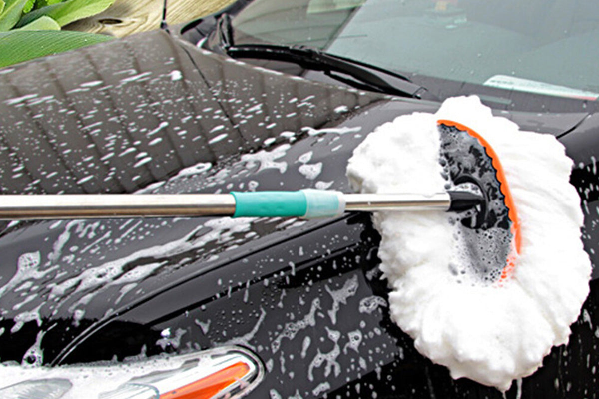 Milk Silk Car Wash Mop with Telescoping Handle