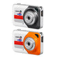 2Pcs 130W Pixels Mini Digital Camera with 32G Memory Card-Orange+Grey
