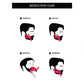 2Pcs Beard Styling Shaping Template Comb Barber Tool Symmetry Trimming Shaper Stencil