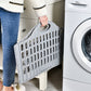 Collapsible Plastic Laundry Basket Folding Washing Clothes Storage Organizer