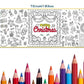 76x183cm Christmas Giant DIY Coloring Poster