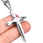 Crucifix Pendant Necklace Titanium Steel Unisex Chain
