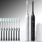Couple's Electric Toothbrush Set with Travel Case -White and Pink