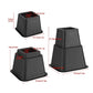 Set of 4 Risers Heavy Duty Bed Chair Risers Feet Leg Lift Furniture Extra Raiser Stand
