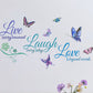 Colorful Live Love Laugh Wall Sticker Motivational Wall Decals