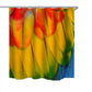 180X180CM Colorful Feathers Polyester Shower Curtain-Yellow