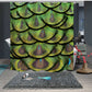 180X180CM Colorful Feathers Polyester Shower Curtain-Green