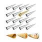 10- Pack Steel Pastry Cream Horn Moulds Large Baking Conical Tube Cones
