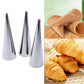 10- Pack Steel Pastry Cream Horn Moulds Large Baking Conical Tube Cones