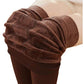 Solid Color Womens Winter Warm Plush Lined Leggings Thick Thermal Skinny Pants