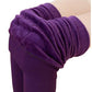 Solid Color Womens Winter Warm Plush Lined Leggings Thick Thermal Skinny Pants