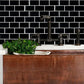 2pcs Kitchen Stick on Tile Stickers Bathroom 3D Mosaic Self Adhesive Wall Tiles