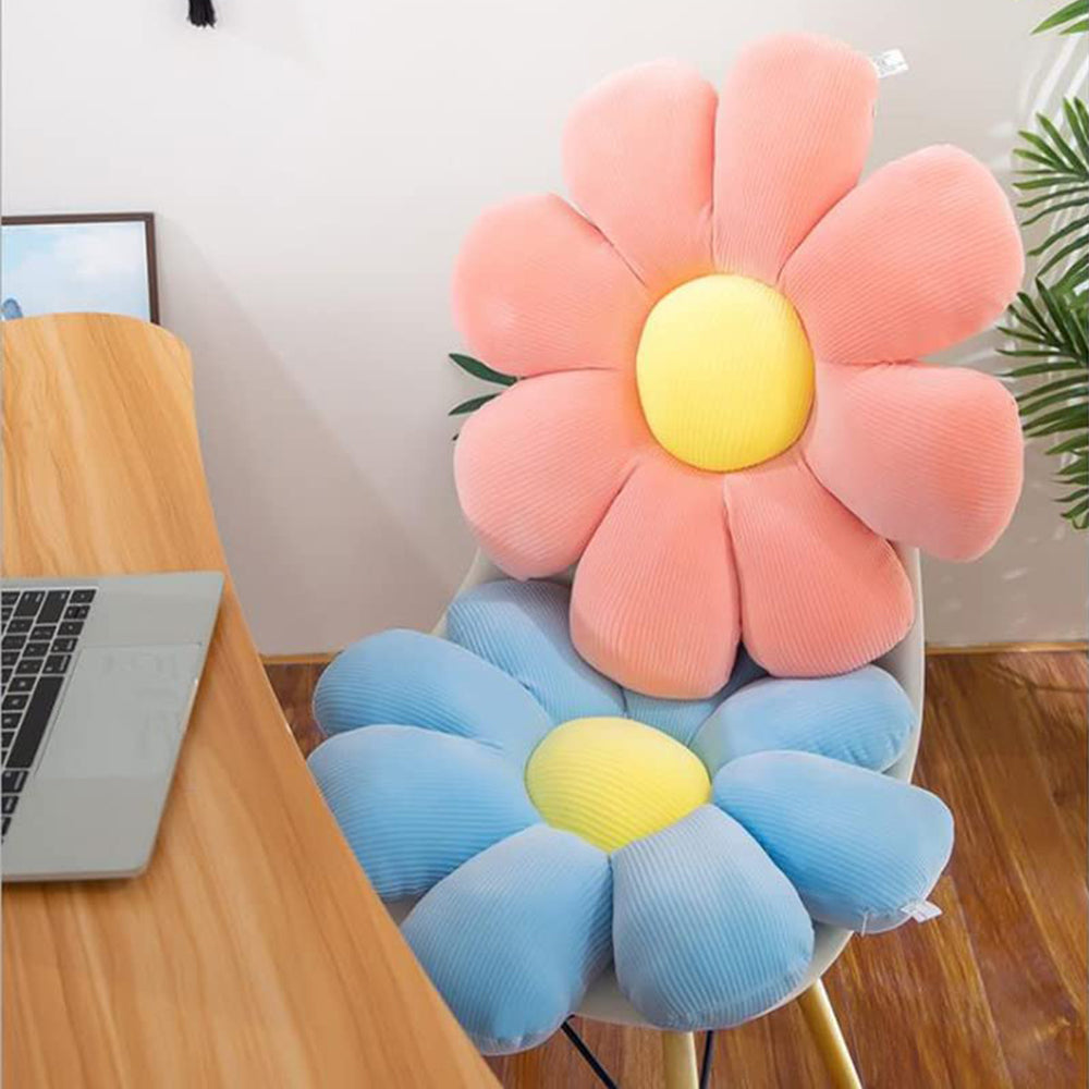 Cute Daisy Pillow Cushion Flower Floor Pillow Seating Cushion