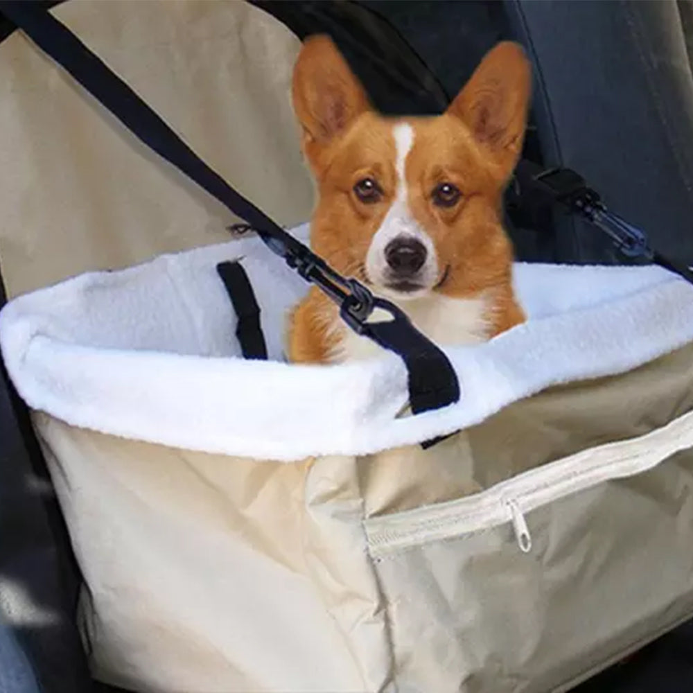 Plush Pet Car Booster Seat Carrier