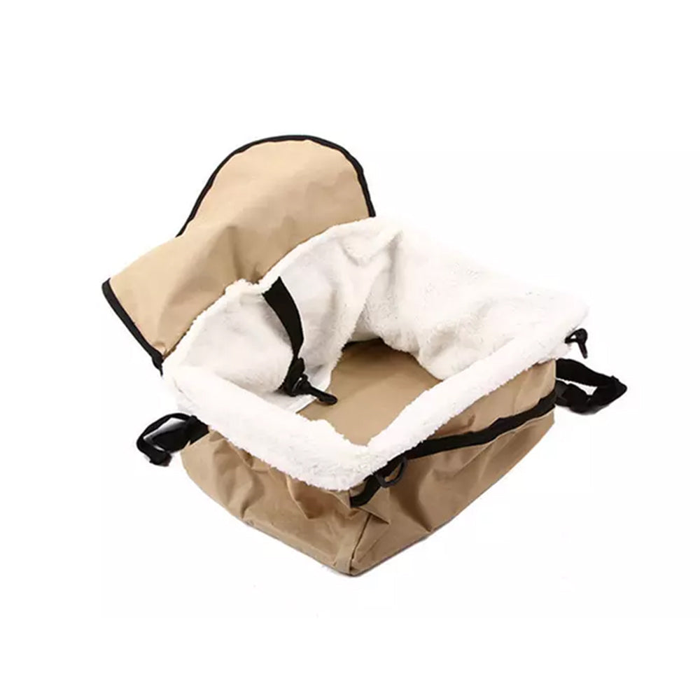 Plush Pet Car Booster Seat Carrier