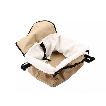 Plush Pet Car Booster Seat Carrier